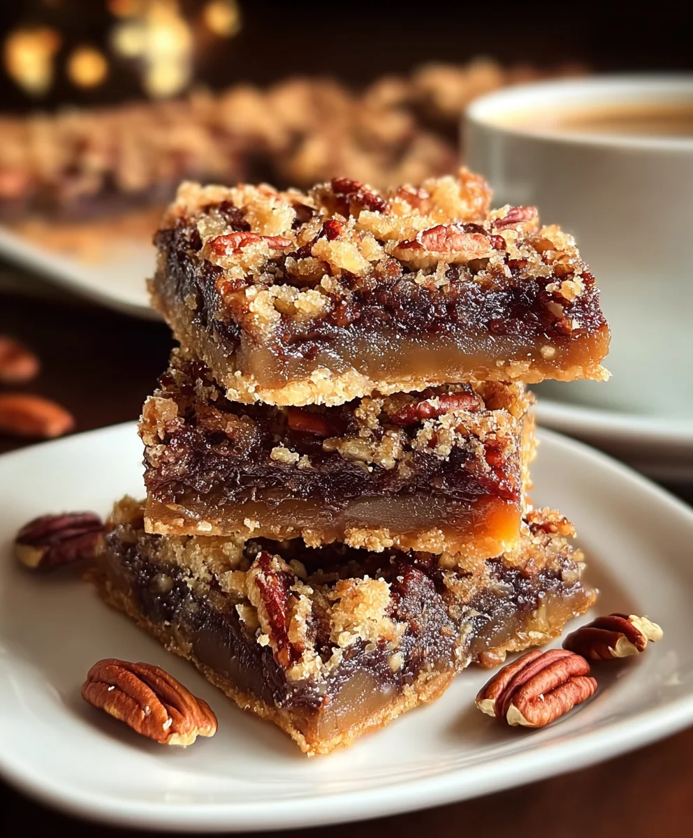 German Chocolate Pecan Pie Bars-Decadent Dessert