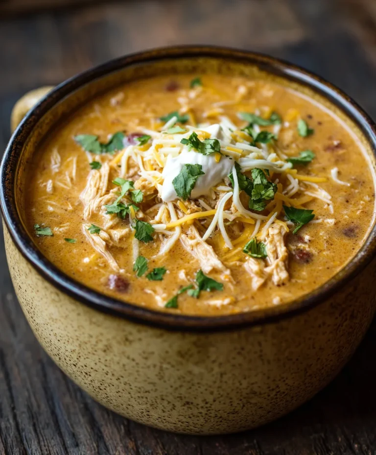 Creamy Chicken Enchilada Soup – Easy & Delicious