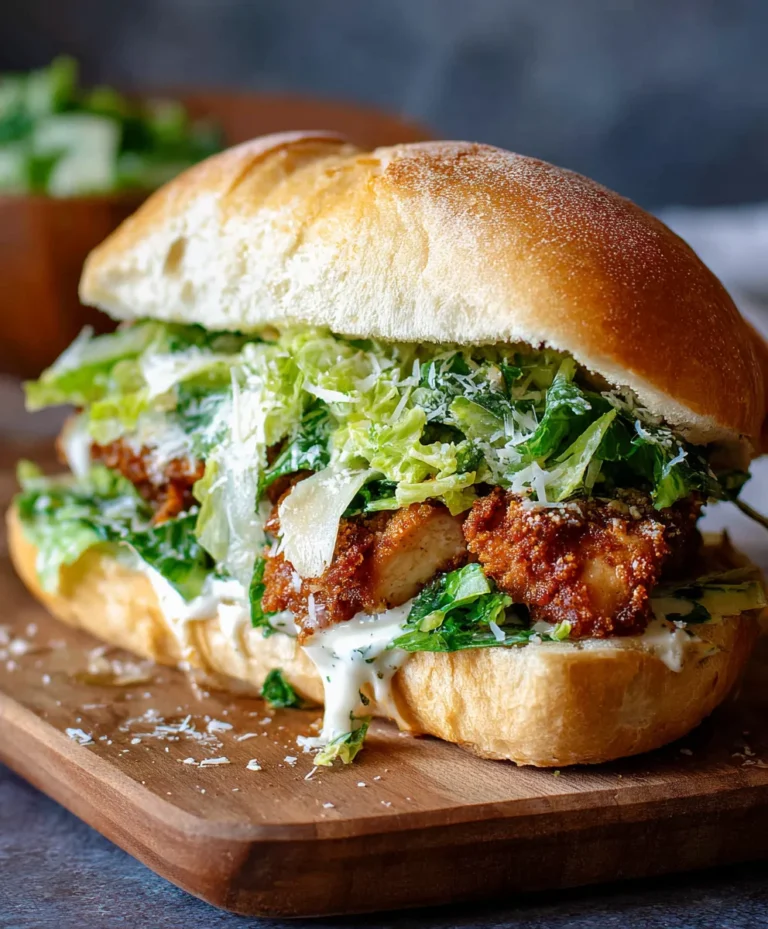 Crispy Chicken Caesar Sandwich – Easy & Delicious