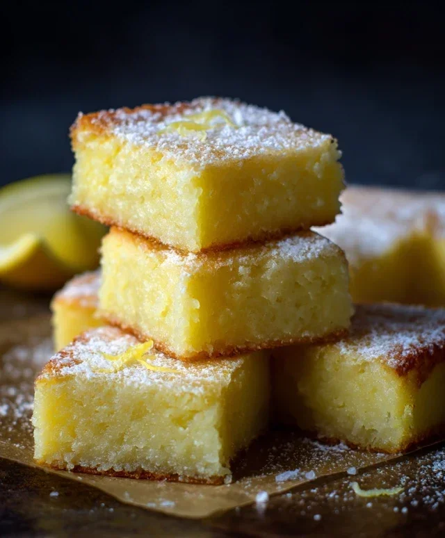 Easy Lemon Brownies Recipe