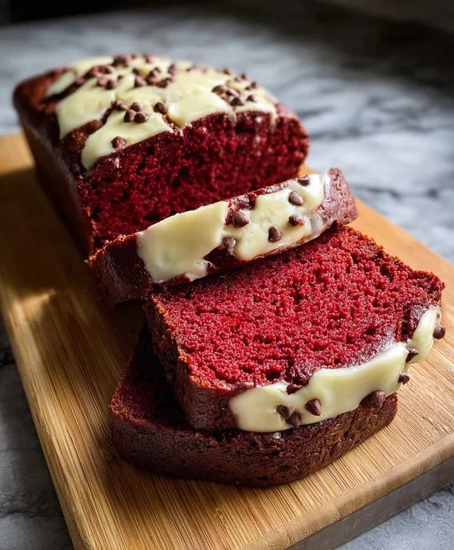 Red Velvet Banana Bread