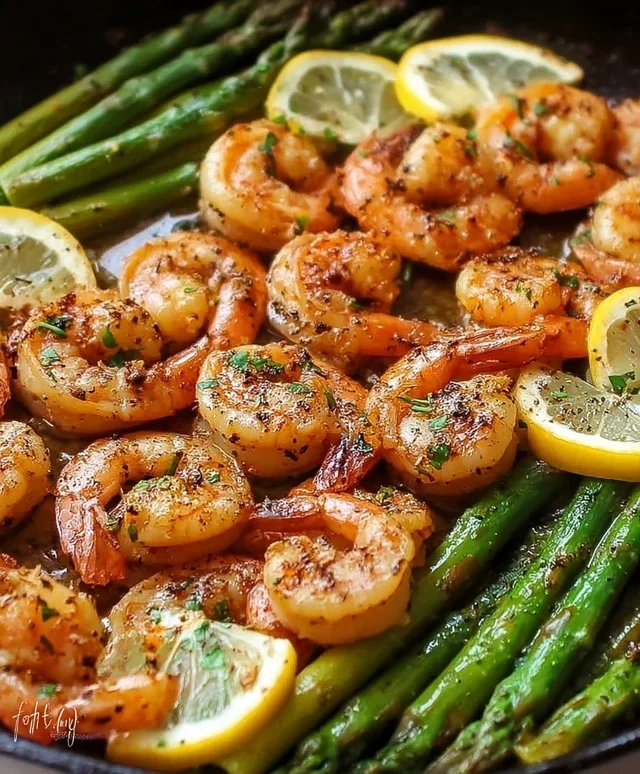 Lemon Garlic Shrimp and Asparagus (20-Minutes)