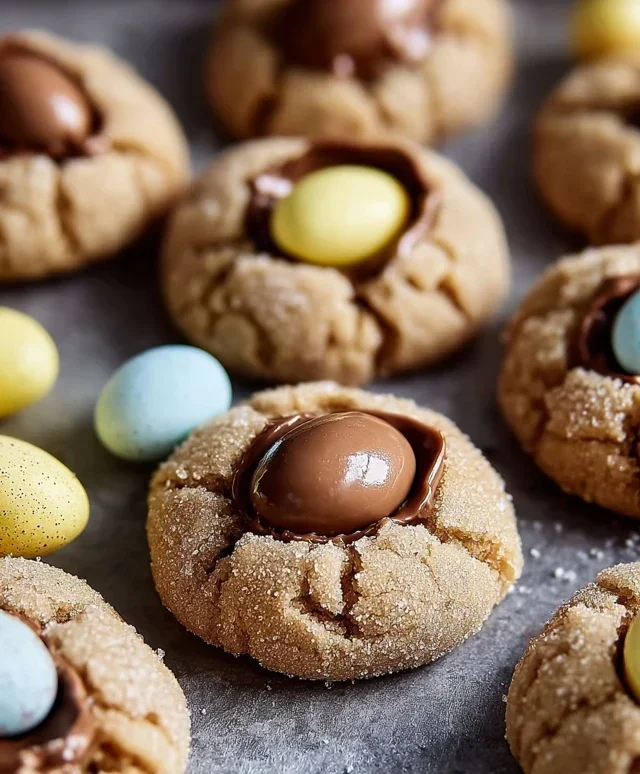Cadbury Egg Kiss Cookies