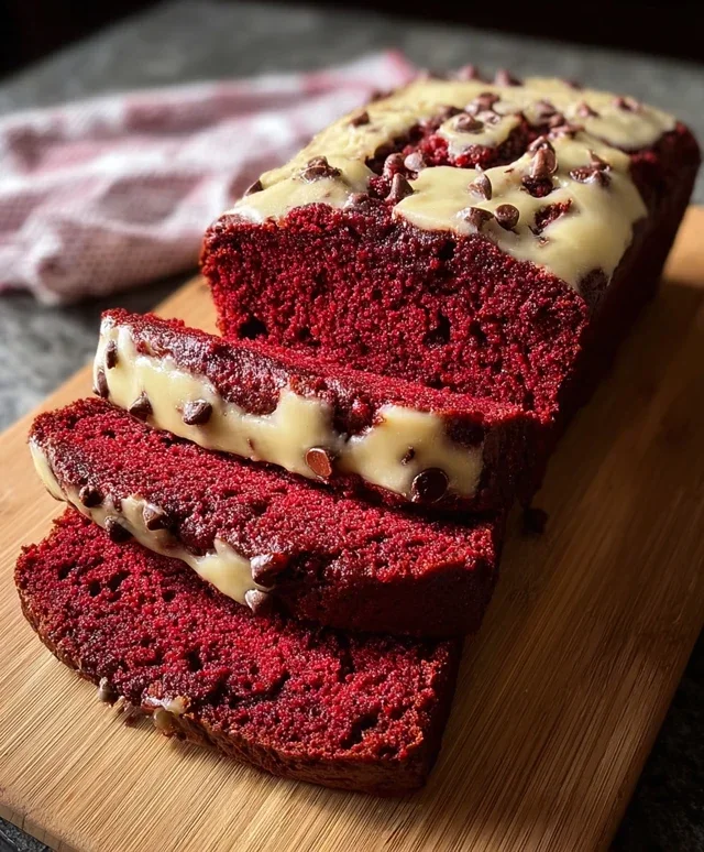 Red Velvet Banana Bread