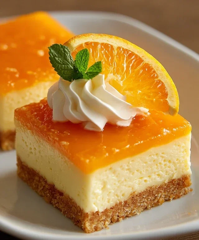 Orange Creamsicle Cheesecake Bars