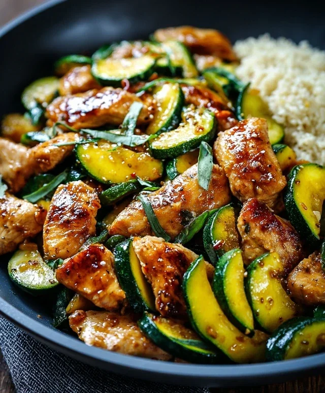 Chicken Zucchini Stir Fry
