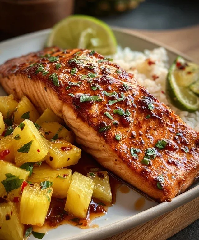 Pineapple Chipotle Salmon